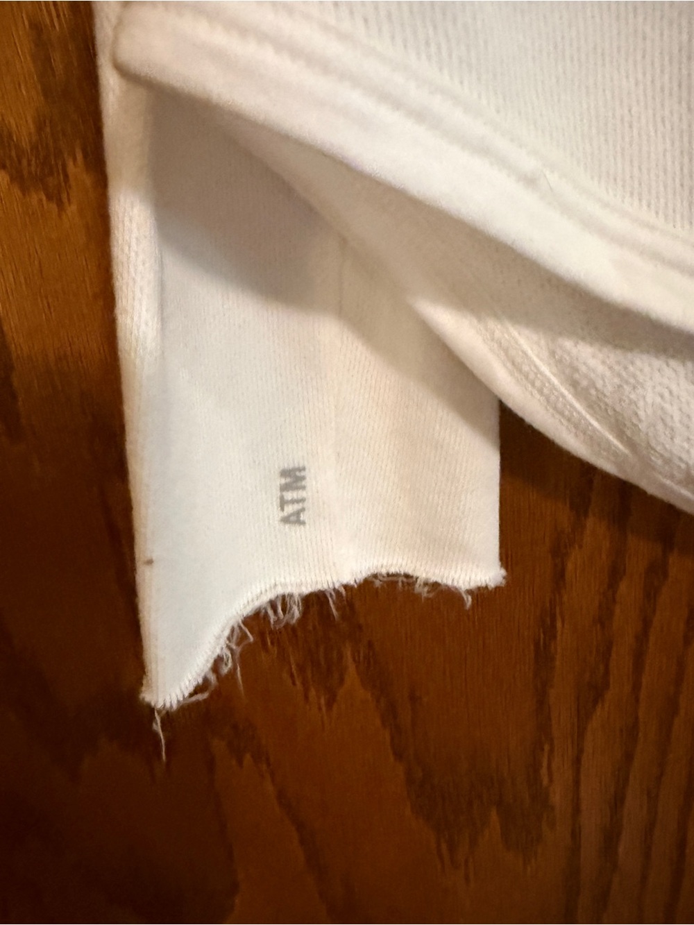 ATM Anthony Thomas Melillo White French Terry Zip Hoodie L - Picture 9 of 9